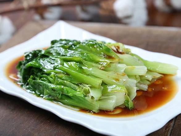 Boiled Lettuce With House Made Soy Sauce / 白灼唐生菜